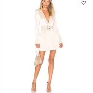 Lovers and friends satin Seneca dress with belt